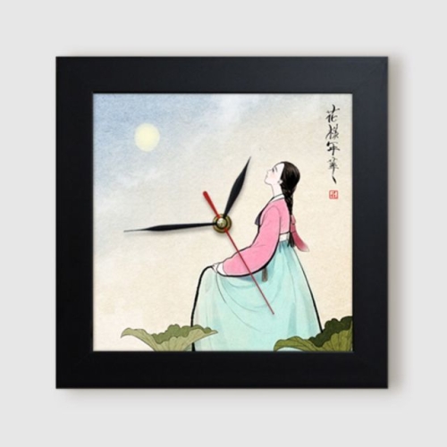 꾸밈  it385-여인미인도미니액자벽시계