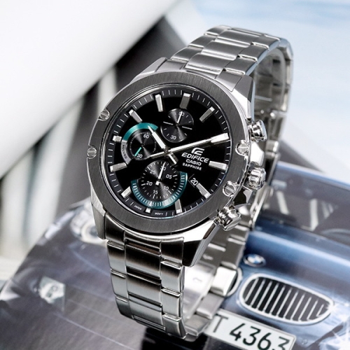 에디피스_시계  EFR-S567D EDIFICE 슬림타입 크로노 메탈시계