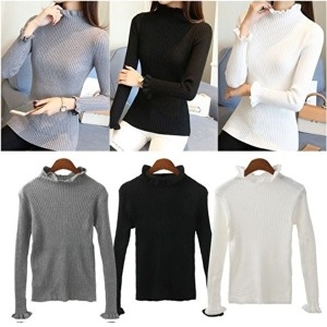 오너클랜 물결 골지반목니트 SD-6697- WAF3EB9