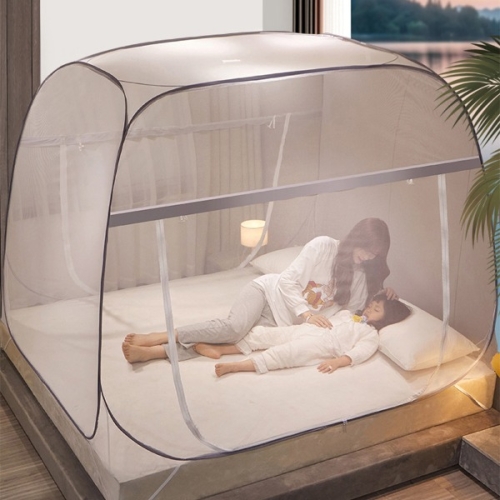 바나나빌딩 다막아 원터치 폴딩 모기장_싱글 1세트 침대 텐트