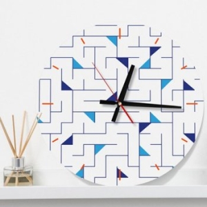 꾸밈  cp268-북유럽미로패턴인테리어벽시계