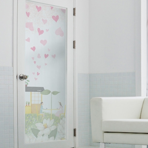 꾸밈  cj599-행복가득한데이트_유리문시트지