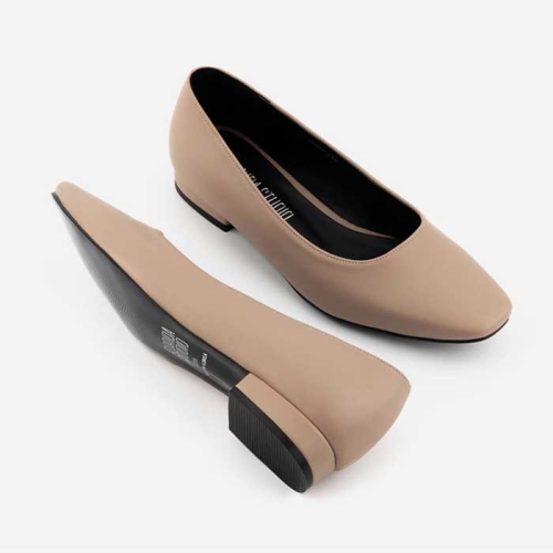 플로리다스튜디오FL1112 아스타 베이직 2CM 펌프스힐 딥베이지