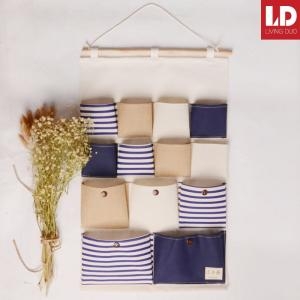 천삼백케이 비투비마켓  마린 벽걸이 수납포켓블루