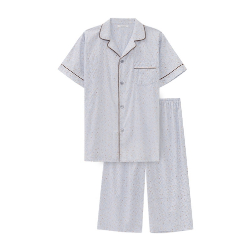 바바라 바둑무늬 순면 남성 파자마 블루 AMP4930S 스타필드 코엑스몰