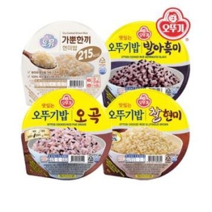 오뚜기밥 백미 210g 3개 + 발아흑미 210g 3개 + 찰현미 210g 3개 + 오곡밥 210g 3개