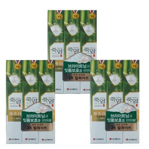 LG생활건강 죽염 원생백 2X 펄화이트 치약 120g