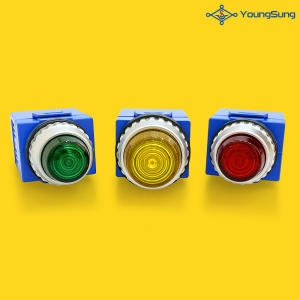 용성전기  PL램프 LED 원형 표시등 YSPL2-DL11 DC110V 파일럿 램프 25파이 30파이