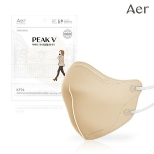 씨앤투스성진 아에르 피크V 라이트핏 KF94 마스크 50매 베이지 대형 중형 소형