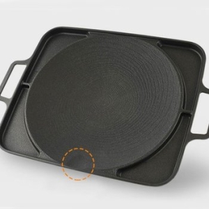 포시즌  인덕션 사각 32cm 쿼터 그리들 멀티 팬 인덕션 캠핑 백패킹 솥뚜껑 불판