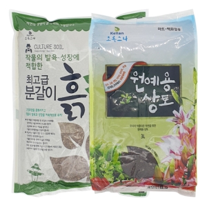 초록스타  분갈이흙 3Lx8포 식물 화분 화초 원예 화훼 상토 배양토