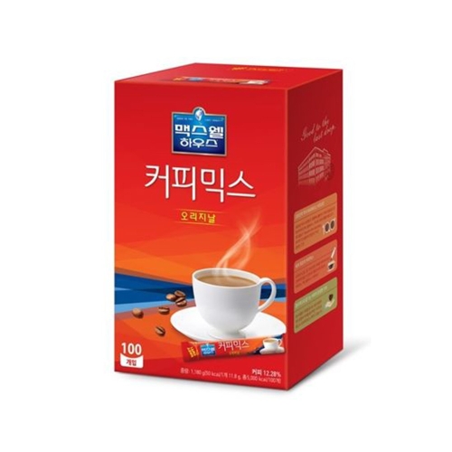 동서식품 맥스웰하우스 맥스웰 커피믹스 오리지날 100T 커피 사무실 직장 가정 식당