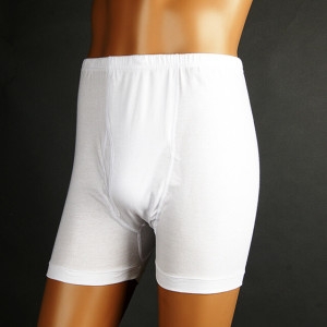 BYC 남자 흰색 사각 골남팬티 순면 소변구