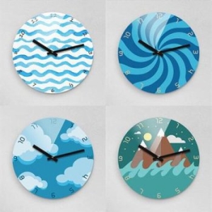 아트박스 리플렉스 일러스트 무소음벽시계 SUM280 4종