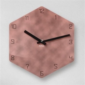 리플렉스 6각 클레이 블러 무소음 아크릴 벽시계 대  OLD21