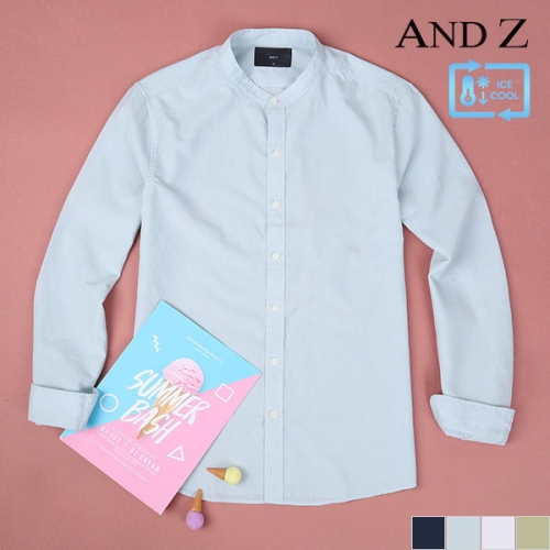 ANDZ 밴드카라 차이나 캐주얼 셔츠 BZB2WC1103