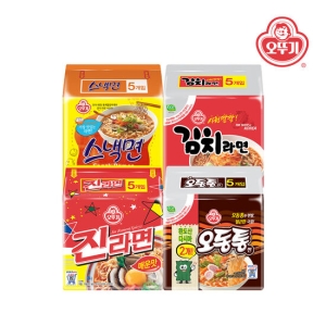 오뚜기  진라면매운맛5개 + 오동통면5개 + 스낵면5개 + 김치라면5개