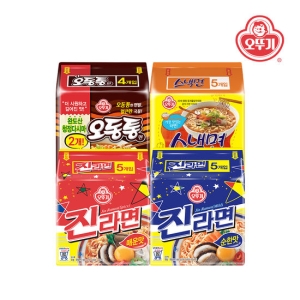 오뚜기  진라면매운맛5개 + 진라면순한맛5개 + 오동통면5 + 스낵면5개