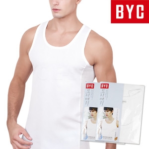 BYC 남자 모시메리 런닝셔츠 2매 여름 시원한 메리야스