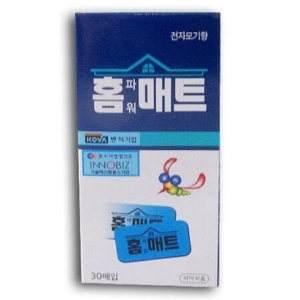 홈매트 30매입 모기향 훈증기 리필 벌레기피제