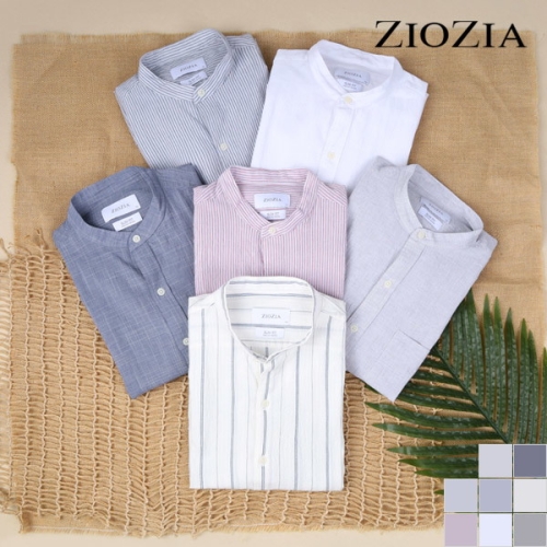 지오지아 NC12 원더쿨 밴드카라 남방_WC1101 GN 8585556