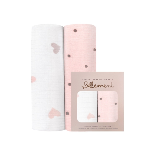 벨몽 뱀부코튼 신생아속싸개 2pk