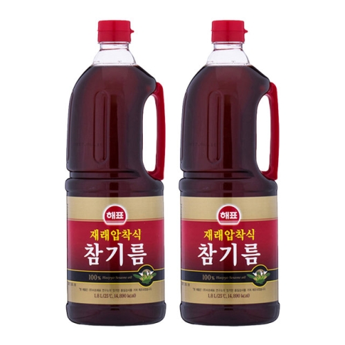 해표 재래압착식 참기름 1.8L