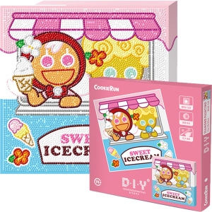 토이앤퍼즐 DIY 보석십자수 스윗 쿠키런 BS25-122 25x25 큐빅 비즈 캔버스형