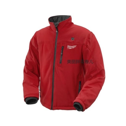 밀워키  히팅 자켓 난방복 난방자켓 바람막이 발열 배터리 충전기 레드