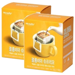 맥널티  콜롬비아 수프리모 핸드드립 커피 8g 7개입