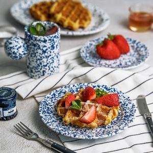 코지테이블 달마시안 뭉툭 마블 1인 브런치세트 2P