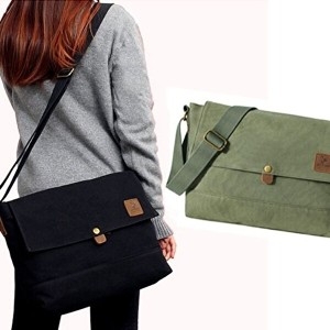 오너클랜 6907 소가죽 메신저백 캔버스 학생크로스백 보조가방_W5B7BE6