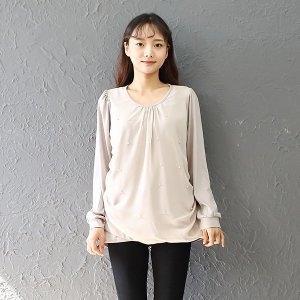 아이우먼 아이우먼 이중 쉬폰 블라우스 MNW072RM803 빅사이즈 사이즈에서 자유로운 그녀~