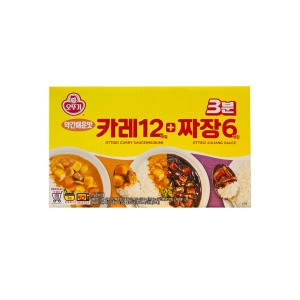 오뚜기  3분 카레 짜장 200g 12개 + 200g 6개 코스트코