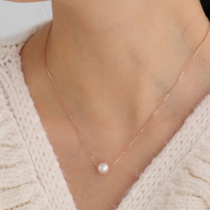 쥬릭스  14k 체인 6mm 8mm 진주목걸이 JGN0001