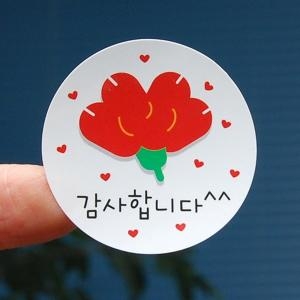 데코걸 감사합니다 카네이션 스티커