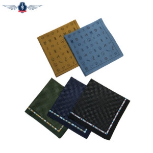 제임스마틴 신사의 하루 패턴 코튼 손수건 JMHA19S-HACH04