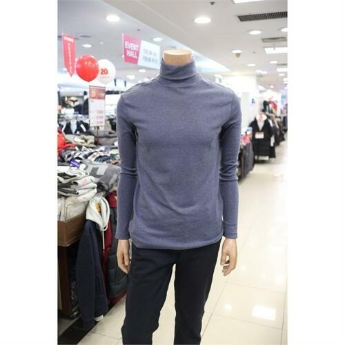 뱅뱅 남녀공용 기본 목폴라 티셔츠 NTF718