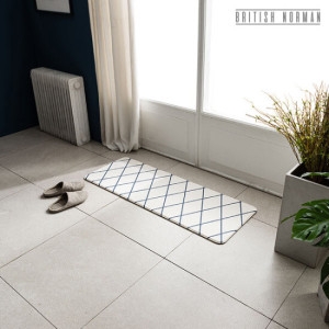 브리티쉬노만 세빌 화이트 주방 다용도 매트 94x44cm