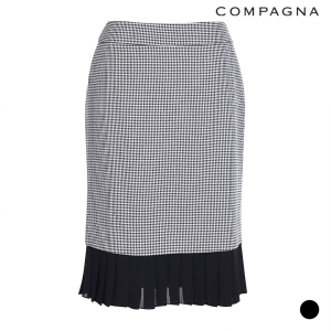 꼼빠니아 체크플리츠배색스커트_CAAU4-WQS020