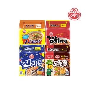 오뚜기  진라면순한맛5개 + 오동통면5개 + 스낵면5개김치라면5개