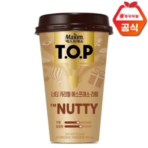 맥심 티오피 너티 카라멜 에스프레소 라떼 컵커피 300mlx10컵+아이스포장