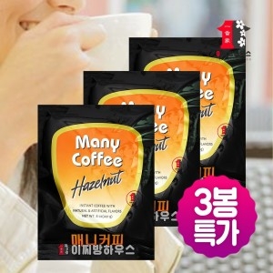 매니커피  헤이즐넛 227g x3개 산미없는원두 커피구독 자판기커피믹스 고소한원두 인스턴트 다방커피