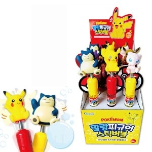포켓몬 말랑 피규어 스틱버블 비누방울
