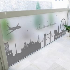 꾸밈  is752-영국네덜란드야경_글라스시트지/비행기/별/건물/도시/배경/나라 창문/유리/창/데코