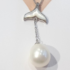 블루케이  담수진주 원석펜던트230320-04 돌고래꼬리