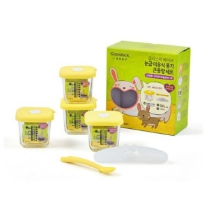 글라스락 베이비 눈금이유식 용기 스마일캡 270ml