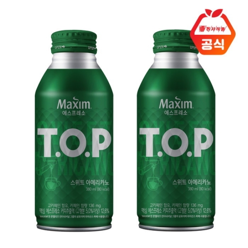 동서식품  티오피 스위트아메리카노 380ml x 20캔 TOP 대용량커피