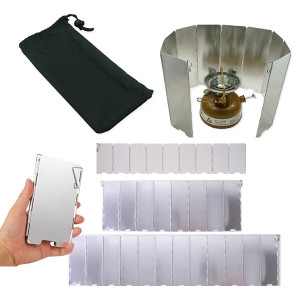 미니  캠핑 버너 가스 바람막이 화로 브루스타 주방 가스렌지 기름 막이 시트 가리개 가림막 9칸 9단