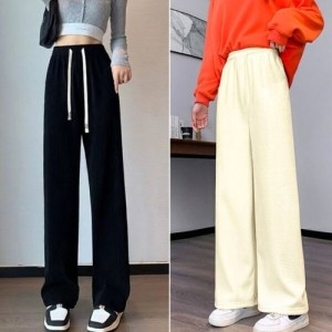 오너클랜 여자 골덴 기모 데일리 하이웨스트 와일드 바지 WBBAA7B